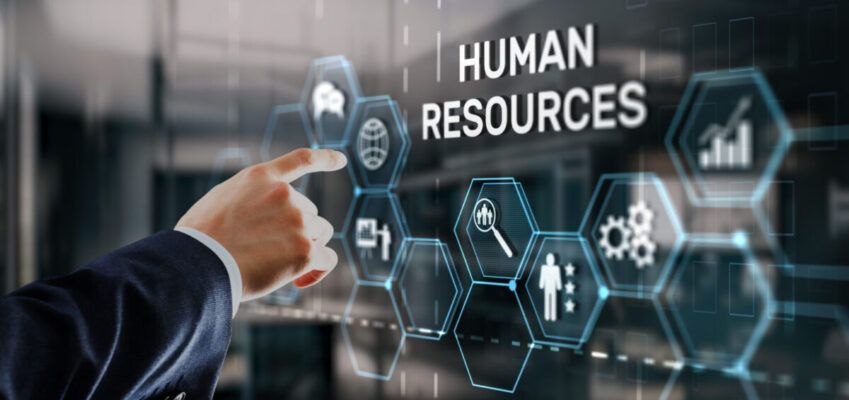 Modern Human Resources Hiring Job Occupation Concept. Business Technology