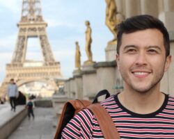 Man doing a phd abroad in paris