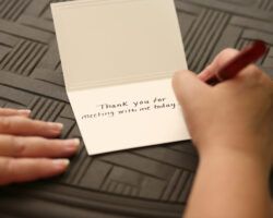 Sending a Thank You Note after an Academic Interview