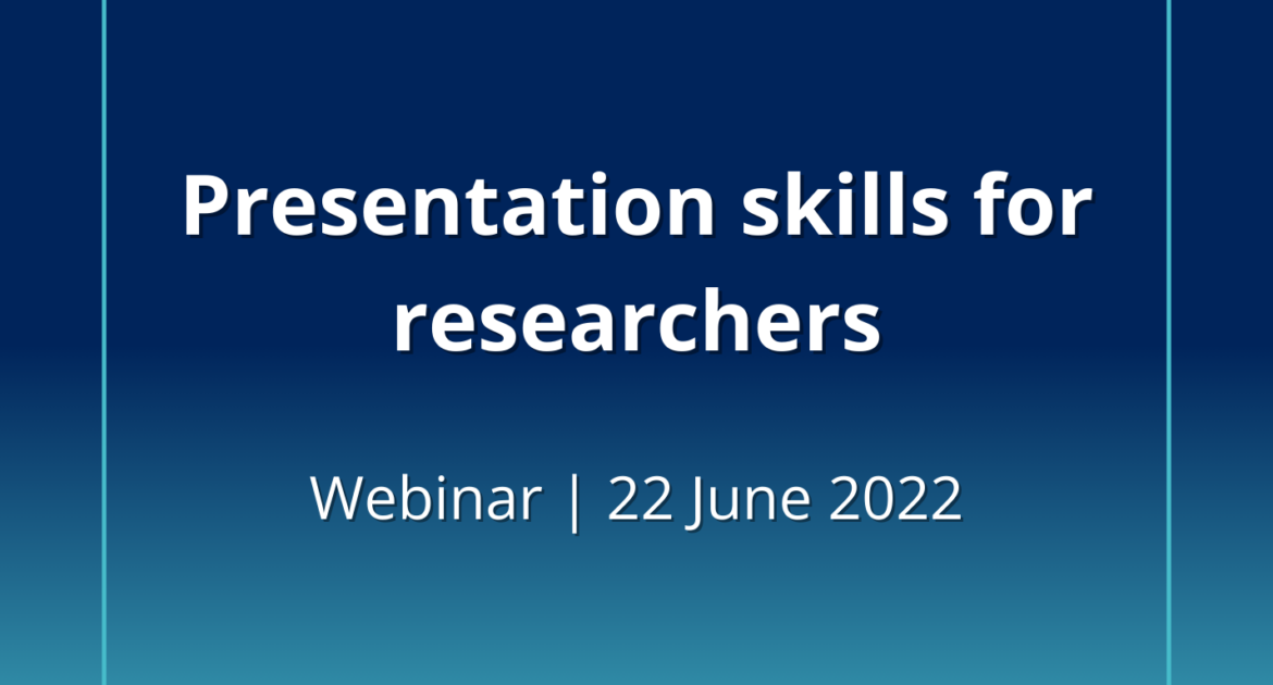 presentation skills for researchers